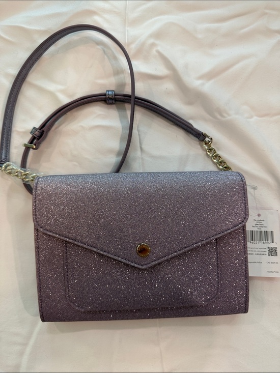 kate spade Handbags - kate spade Lavender Glitter Envelope Crossbody